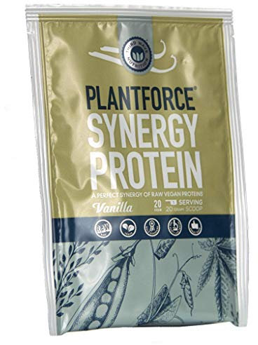Plantforce Synergy Protein Vanilla - Raw Vegan Proteins - 10 x 20g Satchets (Pack of 10)