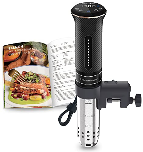 KitchenBoss Sous Vide Garer Stick Präzisionskocher Präziser: G300T Temperatureinstellung IPX7 Wasserdicht LED Touch-Display Immersion Tauchzikulator 3D Zirkulation mit Timer