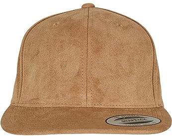 Flexfit Gorra de béisbol de Cuero de Ante, Caqui, Talla única