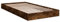 vidaXL Bettgestell ohne Matratze Räuchereiche 90x190 cm Holzwerkstoff