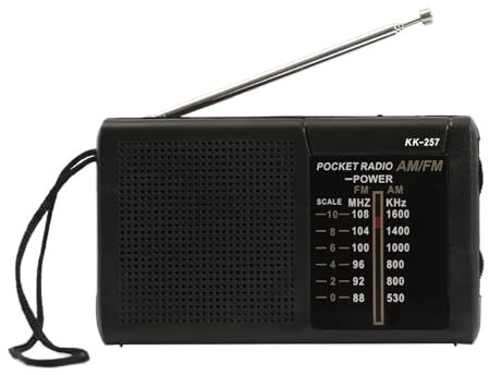 Radio Am FM | Radio Transistor Am/FM a Pilas con Altavoz - Electrónico de Bolsillo para Viajes en Coche, Cocina, Camping y Exteriores
