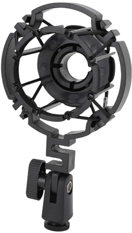 Microphone Shock Mount, Anti Vibration Mic Clip Holder for C2000 C3000 C4000 C214 C314 C414, Microphone Shockmount Holder, Reduces Noise