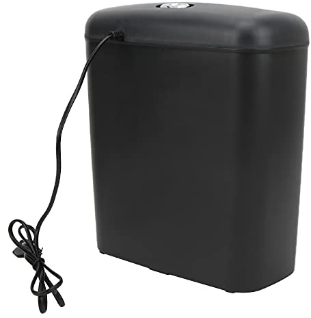 Masyrt Pappersförstörare för Hemmakontoret, 6-arks Remsor med överhettningsskydd, Strimlar Papper och Dokument (220V)