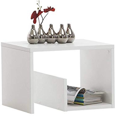 FMD Möbel, Beistelltisch Mike, weiß, maße 59.0 x 38.0 x 36.0 cm (BHT)