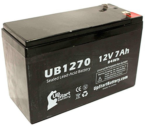 Replacement for APC SMART-UPS 700 SU700INET Battery - Compatible UB1270 Universal Sealed Lead Acid Battery (12V 7Ah 7000mAh F1 Terminal AGM SLA) - Includes TWO F1 to F2 Terminal Adapters