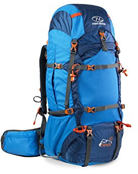Highlander Erwachsene Ben Nevis 85L Trekkingrucksack, blau, 70 x 42 x 25 cm