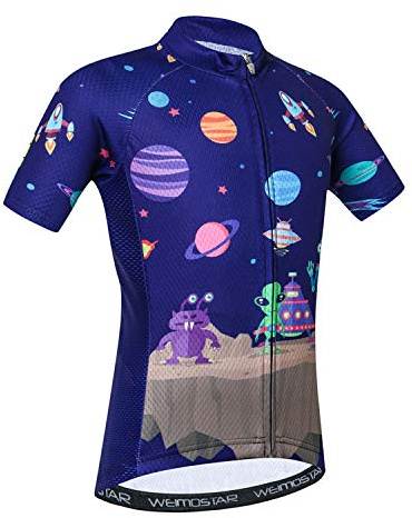 Cykeltröja barn, cykel kortärmad t-shirt pojkar flickor tecknade toppar andas snabbtorkande S-XXL Cd2015 M