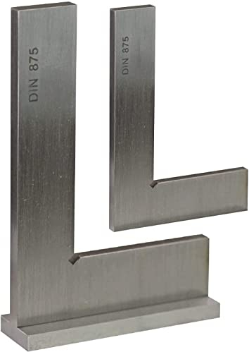 CNC QUALITÄT Angle de contrôle - Équerre de butée - En acier inoxydable - DIN 875 - Différentes tailles - 100 x 70 mm