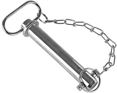 Oberlenkerbolzen | Kat 2 | 235 mm Gesamtlänge | mit Kette & Splint | Steckbolzen | Oberlenker | Sicherungsbolzen | für Klappsplint | Kategorie 2 | Bolzen | Gerätebolzen