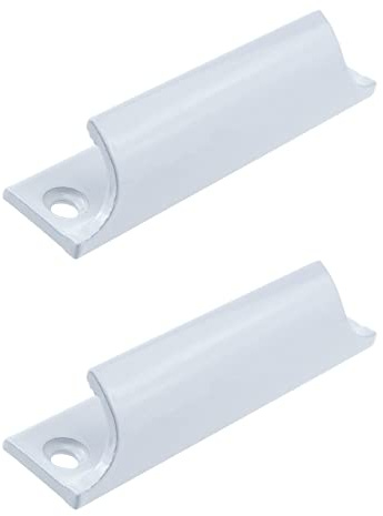 Coshar Window Pulls Sash Lifts 3-inch Hole Center Surface Mounted Cabinet Handle Aluminum Alloy Drawer Push Pull Handle Hardware for Sliding Window Kitchen Closet - 2Pcs White