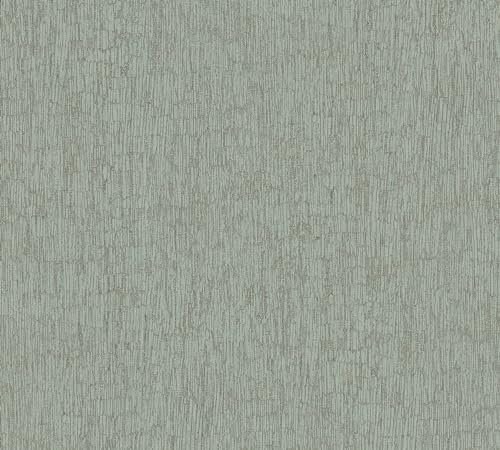 A.S. Création Smart Surfaces papier peint intissé à motifs métalliques 10,05 m x 0,53 m - vert, argent, métallique - papier peint à motifs pour différentes pièces Made in Germany - 395623