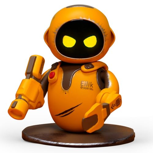 Energize Lab Eilik DQ - Juguete interactivo con lindos animales robóticos y emociones, animación al ralentí y minijuegos, regalo único para niñas y niños