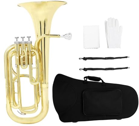 Euphonium Musikinstrumente Bb Euphonium 3 Schlüssel Vertikales Baritonhorn Messingkörper Tenor Musikinstrumente Mit Kofferhandschuhen