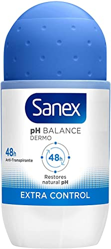 Sanex - 3 deodorante roll-on da donna Dermo Extra Control, per pelli normali, 50 ml