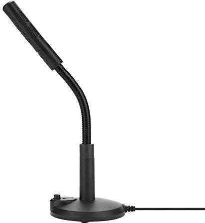 PUSOKEI Micrófono USB, Micrófono omnidireccional para computadora, Micrófono de Condensador de computadora para PC para grabación, Chat en línea, Plug and Play