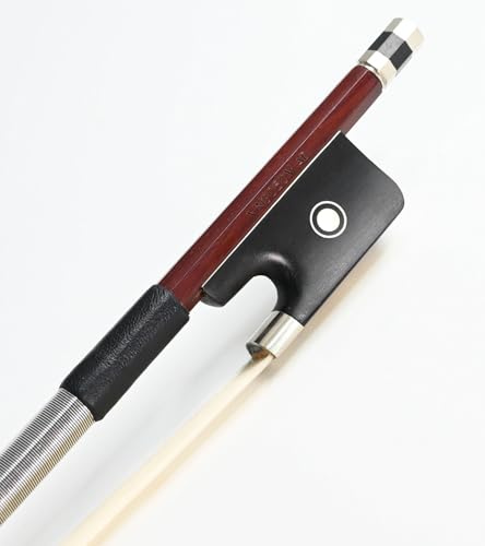 Brazilwood Viola Bogen, achteckig, Stabform 4/4, Größe 310 m, Vingobow, für Fortgeschrittene, Pariser Augen, Ebenholz, Frosch, ausgewogener süßer Klang, natürliches Pferdehaar