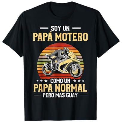 Hombre Soy Un Papà Motero Como Un Papa Normal Pero Mas Guay Camiseta