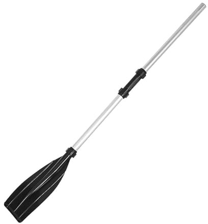 Pagaie Kayak Aluminium 126cm Détachable 2 Pièces | Pagaie bateau en alliage léger, lame nervurée antichoc, flottante sur l’eau, montage long pour canoë, facile à transporter