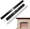 Juego de cenefa de malla de chimenea, kit de varilla de pantalla de chimenea - Juego de accesorios de chimenea ajustable de metal,Accesorios de chimenea para salón, granja, casa, apartamento, sal