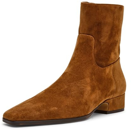 Steve Madden Women's Dusty Ankle Boot, Chesnut Suede, 4 UK
