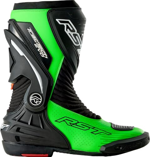 RST Tractech Evo D3O Bottes de moto perforées, noir/néon-vert, 44