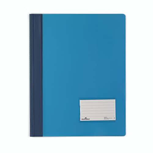 DURABLE Hunke & Jochheim snabbhäftare DURALUX®, genomskinlig folie, för A4-bredd, 280 x 332 mm, blå