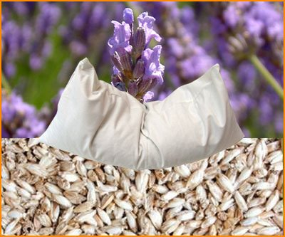 Bio Dinkel Lavendel 40 x 80 cm mit Inlett aus 100% Bio-Baumwolle