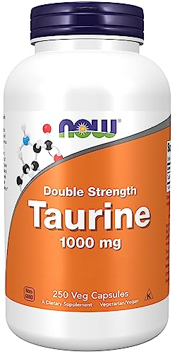Now Foods, Taurine, Doppelte Stärke, 1.000mg, 250 vegane Kapseln, Laborgeprüft, Aminosäure, Glutenfrei, Sojafrei, Vegetarisch