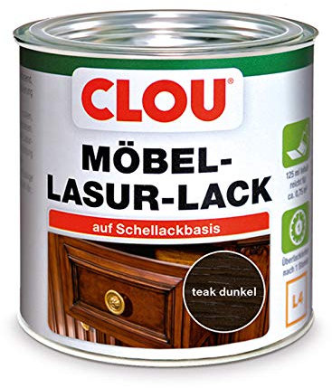 Möbel-Lasur-Lack L4 teak dunkel 0,125 L