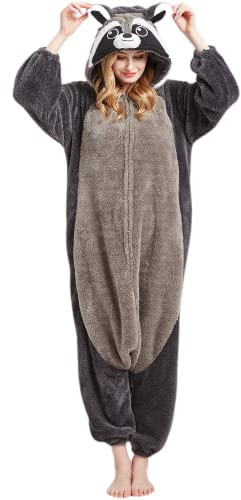 DarkCom Unisexe Adulte Cosplay Animal Onesie Une pièce Pyjama Combinaison | Kigurumi Costume,vêtements de Nuit,Hommes et Femmes Grenouillère