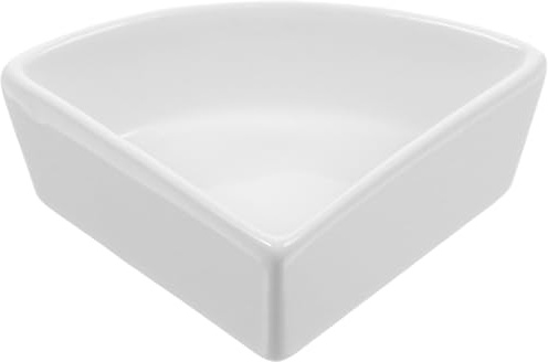 iplusmile Ceramic Hamster Food Bowl, White, 5