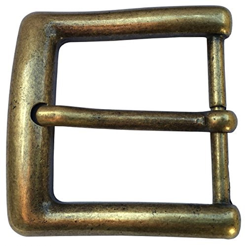 BELTINGER Gürtelschließe 4,0 cm | Buckle Wechselschließe Gürtelschnalle 40mm Massiv | Dorn-Schließe | Druckknopf-Gürtel bis 4cm | Altmessing