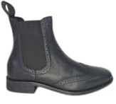 Bow & Arrow Equestrian Horse Riding Jodhpur Boots - Stretch Pull On Ankle Riding Boots, Comfortable Equestrian Shoes