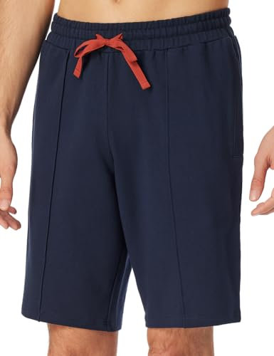 Schiesser Herren Kurze Schlafhose-Mix + Relax Pyjamaunterteil, Nachtblau_182597, 52