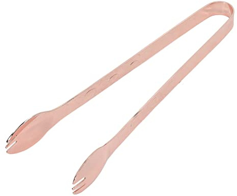 Pinzas de hielo de acero inoxidable yueyashux evitan deslizamientos de cocina de comida para alimentos para el hogar (Espejo) (Chapado de cobre)