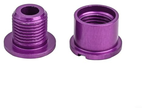 Boulons de plateau fabriqués en alliage d'aluminium haute résistance, parfaits pour un assemblage sécurisé de vélo (clou double disque violet)