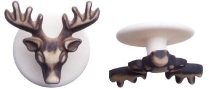 Exner Kochknöpfe Kugelknöpfe Hirsch Geweih