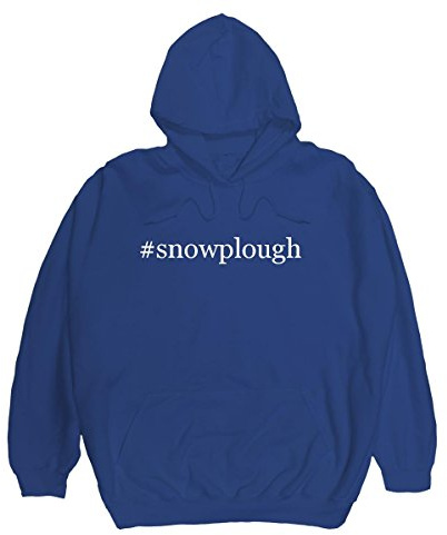 Radioactive Trends #snowplough - Men's Hashtag Pullover Hoodie, Blue, X-Large