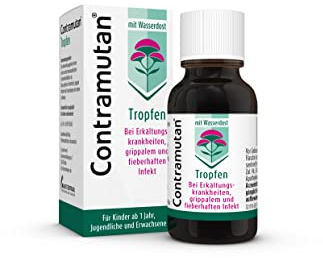 Contramutan Tropfen bei typischen Erkältungsbeschwerden mildern den Erkältungsverlauf | für Kinder ab 1 Jahr | homöopathisches Arzneimittel mit echtem indianischen Wasserdost | 50 ml