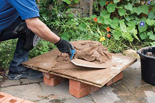 Silverline Tools 287438 Paleta de Albañil con Mango Engomado, 280 x 150 mm