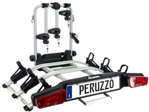 Peruzzo Zephyr, Portaciclo Auto Gancio Traino Unisex Adulto, Nero, Unica