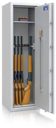 Waffenschrank Waffentresor EN 1143-1 Klasse 0 mit 9 Waffenhaltern, 1500x450x450mm