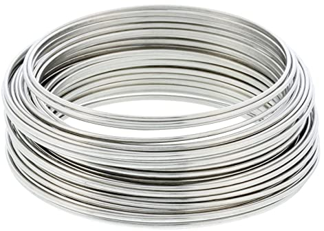 SKYPRO Alambre de Acero Inoxidable 304 de 1.0 mm para Manualidades Manuales de Artes y Artesanías Alambre de Baile Esculpir Alambre de Alambre artístico Fabricación de Joyas Alambre de Alambre Bonsai