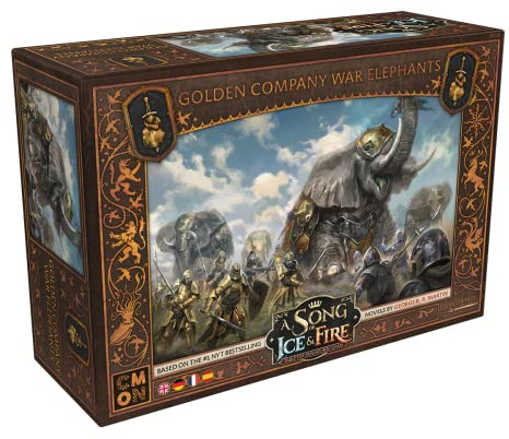 CMON, A Song of Ice & Fire – Kriegselefanten der Goldenen Kompanie, Erweiterung, Tabletop, 2 Spieler, Ab 14+ Jahren, 45-60 Minuten, Deutsch, Mehrsprachig