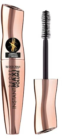 Deborah Milano - Mascara 24 Stunden Instant Maxi Volumen mit Keramiden, 12 ml