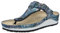 Berkemann Damen Berkina Pantolette Perlato medium Fußbett: Nicht herausnehmbar 4,5 Shiny Peacock Leder