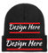 Miujonvy Wintermütze Beanie mit eigenem Bild Text Logo Herren Damen Unisex Hüte schwarz, Schwarz , One size