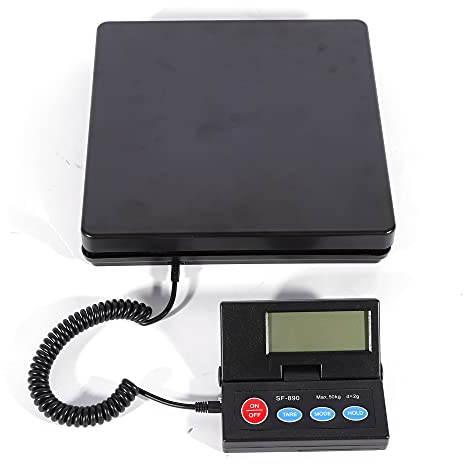 Paketwaage 2g-50kg / 110lbs Digitale Küchenwaage Digitalwaage/Elektronische Waage/Briefwaage/Feinwaage Zählwaage/Präzisionswaage/LCD Beleuchtetes Display Digitalwaage Ladenwaage Marktwaage