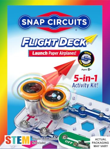 Snap Circuits Flight Deck | Science/STEM Toy kit | Ages 8+ | Construction Gift for Boys and Girls | 5+ Projects | Discovery Kit