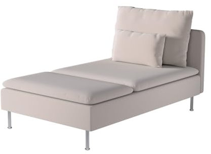 Dekoria Ersättning för överdrag för Söderhamn Recamiere Husse lämplig för modell Söderhamm beige